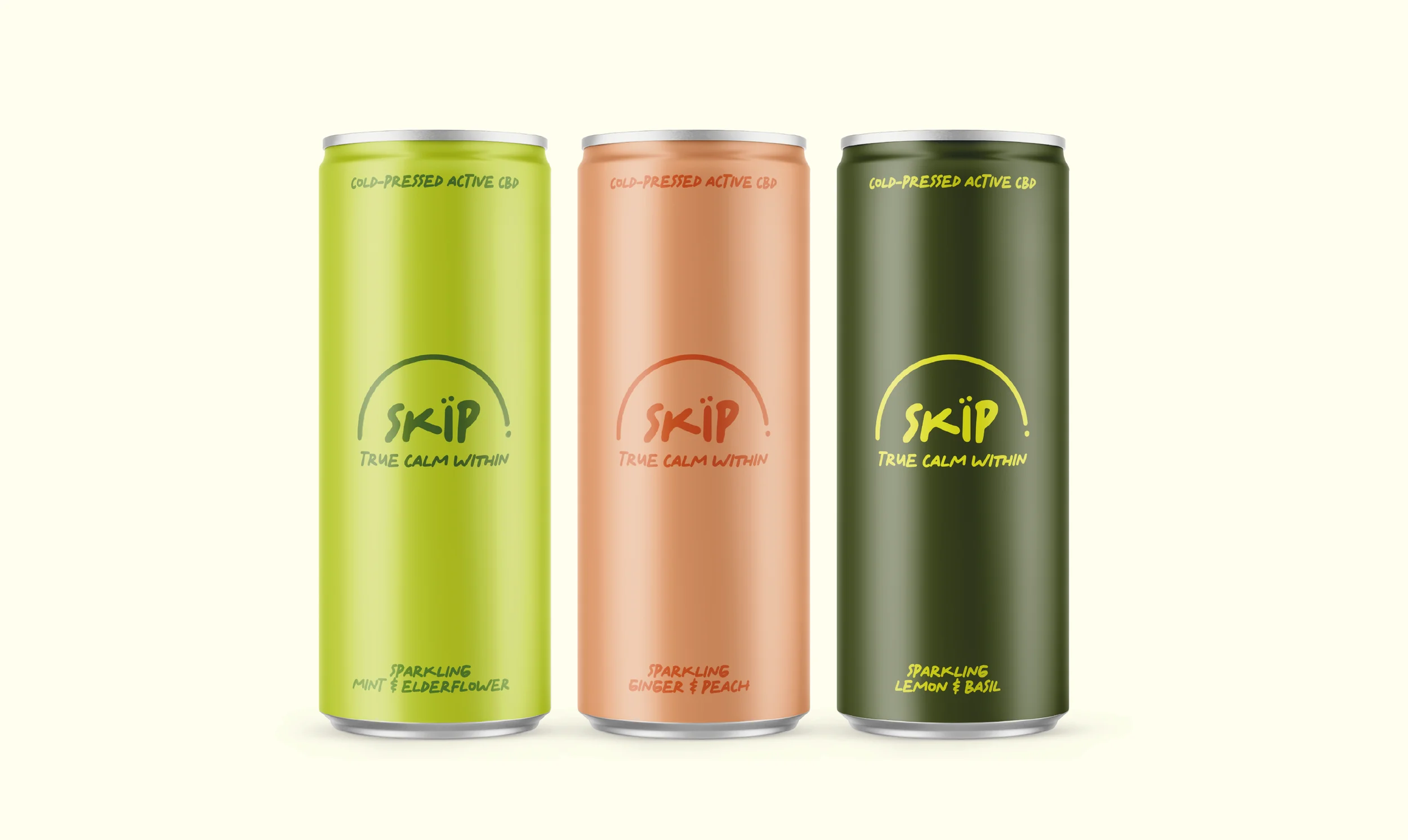 Skip sparkling CBD drinks in mint and elderflower, ginger and peach, and lemon and basil.