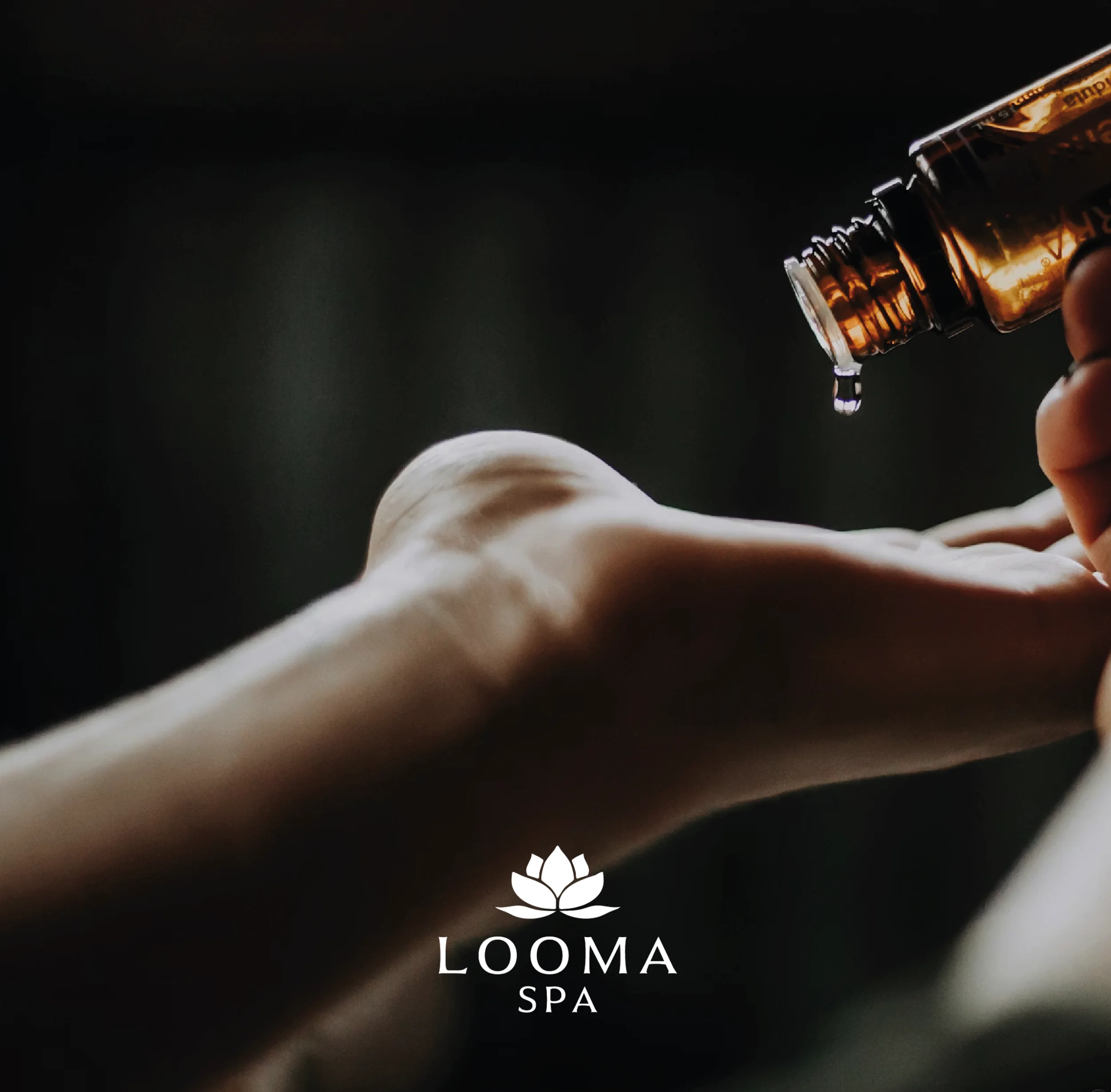 Looma Spa oil treatment campaign image.